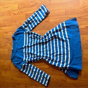 J. Crew Blue & White Striped Dress (XS) - Classic & Preppy